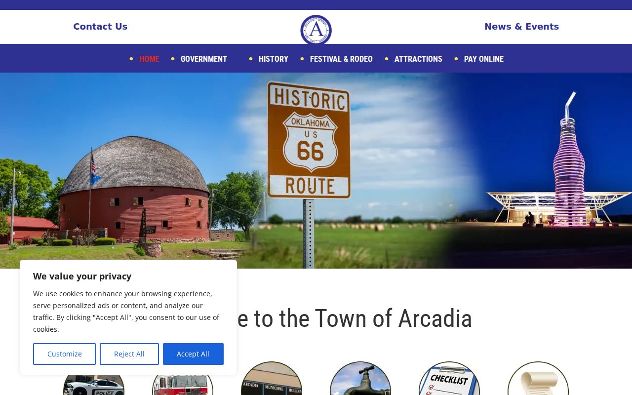 Arcadia criminal records and official Town of Arcadia information